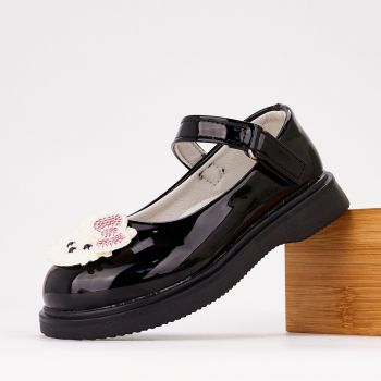 Pantofi Fată Negri Cu Arici Sadosara la reducere