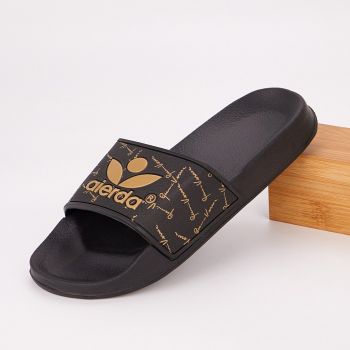 Papuci Barbat Negru/Auriu Trodu de firma originali
