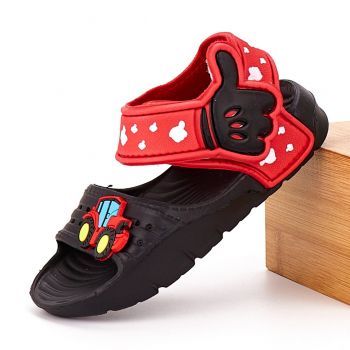 Sandale Copii Negru/Rosu Cu Arici Borlis ieftine