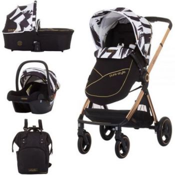 Carucior Chipolino Elite 3 in 1 black white ieftin