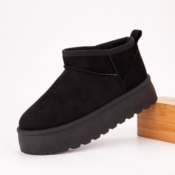 Ghete Damă Negre Tip UGG Arella ieftina la reducere