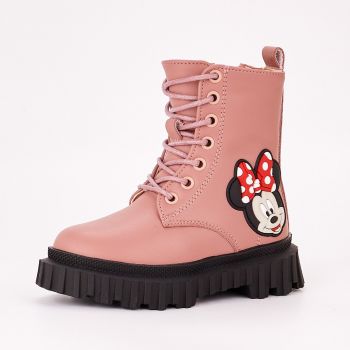 Ghete Fata Roz Cu Fermoar Minnie ieftine