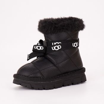 Ghete Fata Tip UGG Negre Perru de firma originale