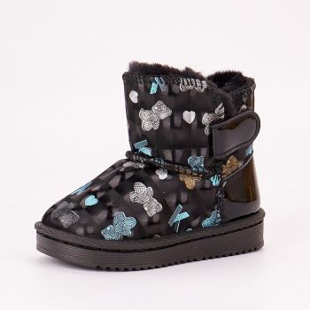 Ghete Fata Tip UGG Negre Zaroa