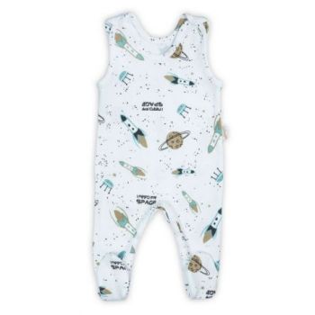 Salopeta de bumbac 100% (182023) Colectia  Star  Alba Marimea 74