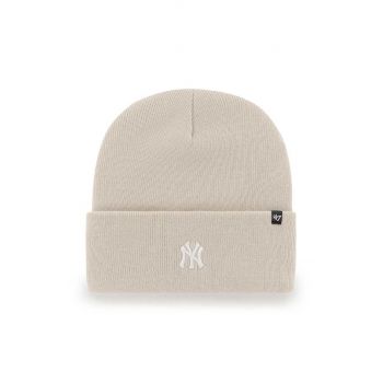 47brand caciula Mlb New York Yankees culoarea bej,