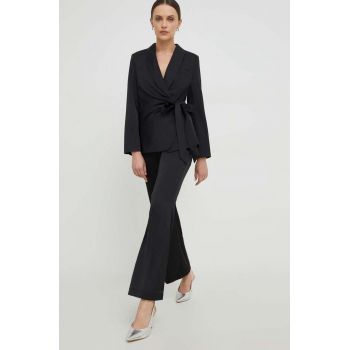 Answear Lab sacou și pantaloni culoarea negru