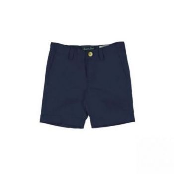 Pantaloni scurti bleumarin din in (3203), 6 ani / 116 cm la reducere