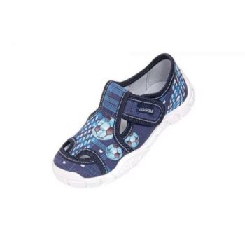 Pantofi cu interior de bumbac pentru baieti Wi-GGa-Mi Adas Albastru mar. 26
