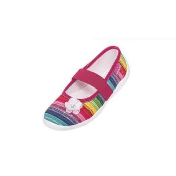 Pantofi cu interior de bumbac pentru fetite Wi-GGa-Mi Ilona Ornament mar. 33