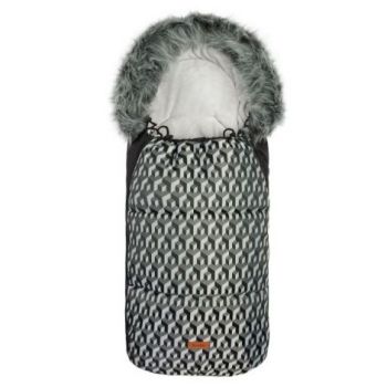 Sac de iarna Sensillo OLAF Fleece 100x45 cm Gri Cuburi