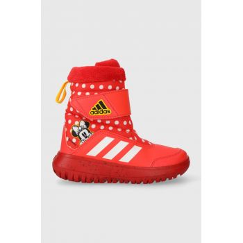 adidas cizme de iarna copii Winterplay Minnie C culoarea rosu