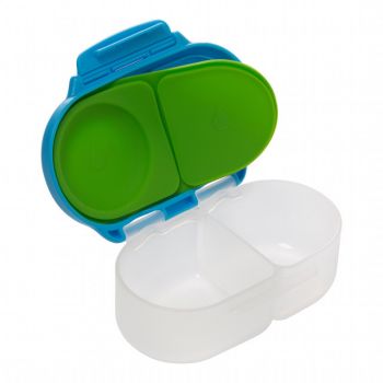 Caserola compartimentata Snackbox B.Box albastru cu verde de firma originala