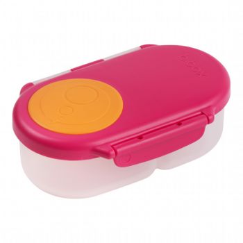 Caserola compartimentata Snackbox B.Box roz cu portocaliu ieftina