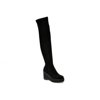 Cizme GRYXX negre, H398, din piele intoarsa