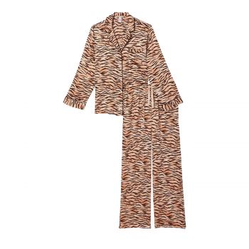 Satin long pajama set xl