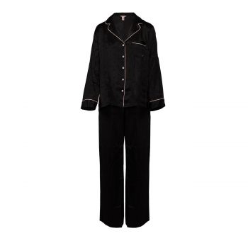 Trade line satin long pj set m