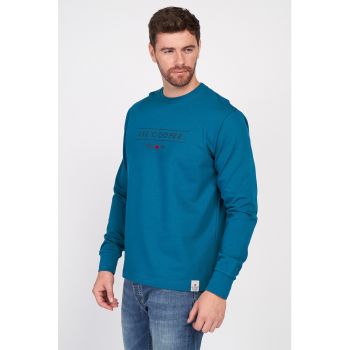 Bluza de bumbac cu imprimeu logo