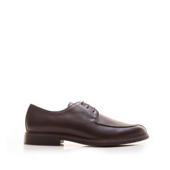 Pantofi casual bărbaț din piele naturală, Leofex - 656 Mogano Box de firma originali