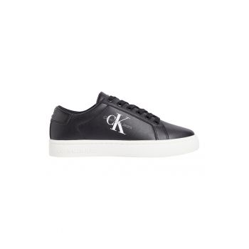 Pantofi sport low-cut de piele si piele ecologica