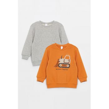 Set de bluza de trening cu decolteu la baza gatului - 2 piese