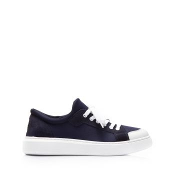 Sneakers bărbati din piele naturală, Leofex - Paul blue strech velur