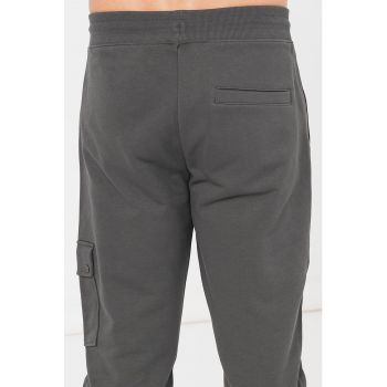 Pantaloni de trening cargo cu snur
