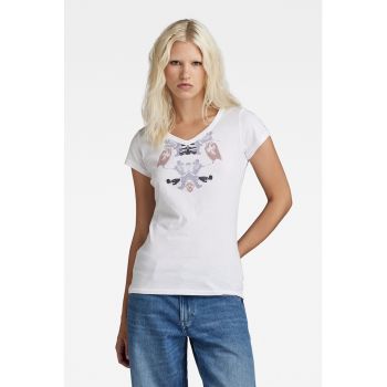 Tricou slim fit de bumbac organic