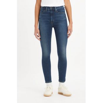 Blugi skinny cu talie inalta Retro