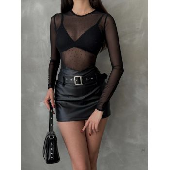 Body transparent cu strasuri
