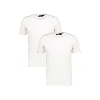 Set de tricouri cu decolteu la baza gatului - 2 piese
