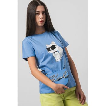 Tricou de bumbac organic cu imprimeu