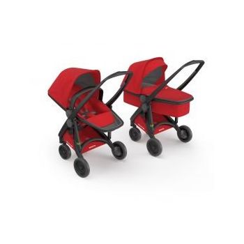Carucior copii 2 In 1 100% Ecologic Rosu
