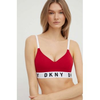 Dkny sutien culoarea bordo, neted ieftin