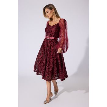 Rochie Gwendoline Bordo ieftina