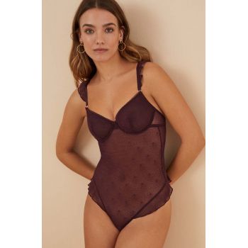 women'secret body FEMININE LA VECINA RUBIA culoarea violet, neted, 4026387.4026388 ieftin