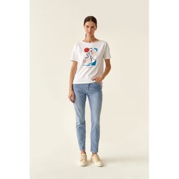 Tricou de bumac organic cu maneci cazute Miza