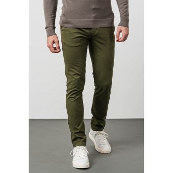 Pantaloni chino slim fit din amestec de bumbac organic Bleecker