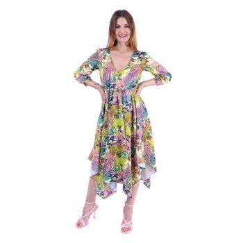 Rochie midi asimetrica