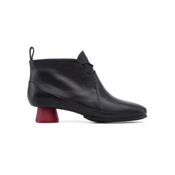 Botine de piele cu toc masiv Alright 825