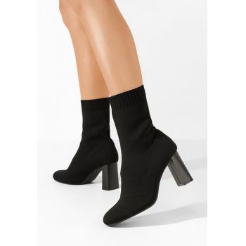 Botine tip soseta Lujana negre ieftine