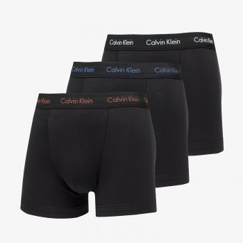 Calvin Klein Cotton Stretch Boxer 3-Pack Black/ Maroon/ Skyway/ True Navy Logos de firma originali