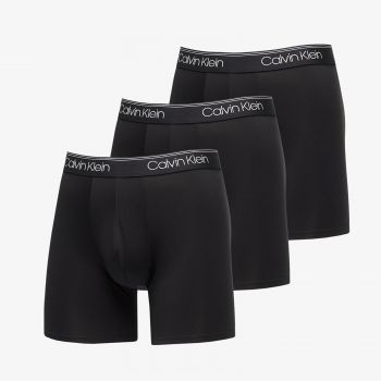 Calvin Klein Microfiber Stretch Boxer 3-Pack Black de firma originali