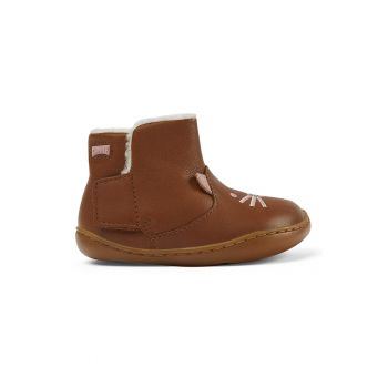 Ghete de piele cu model pisica