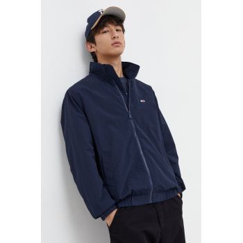 Tommy Jeans geacă bărbați, culoarea bleumarin, de tranziție DM0DM17982 de firma originala