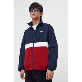 Tommy Jeans geacă bărbați, culoarea bleumarin, de tranziție DM0DM17887 de firma originala