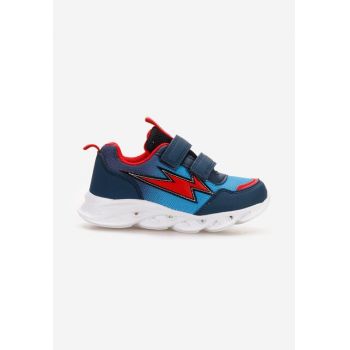 Adidasi cu luminite copii Alfie albastri ieftini