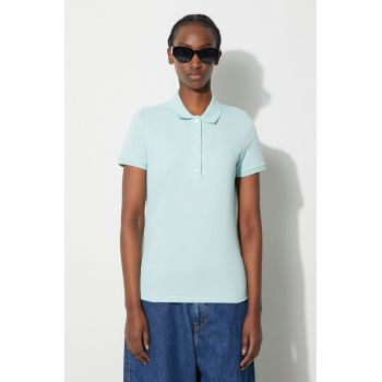 Lacoste tricou polo femei, culoarea turcoaz PF5462-001