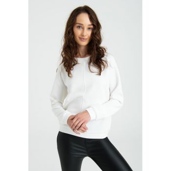 Bluza de trening cu guler rotund