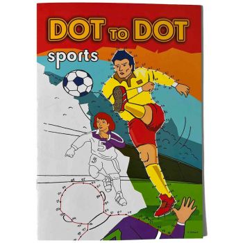 Carte de Colorat Dot-to-Dot Sports